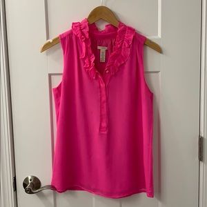 J Crew 100% Silk Blouse Size 4
